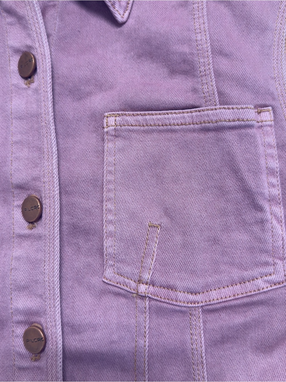 Anthropologie Pilcro Sleeveless Pink Denim Mini Dress Size 6 - Picture 6 of 13